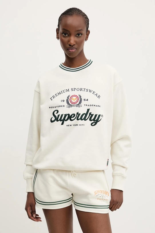 Mikina Superdry bez kapuce béžová W2012254A.71D