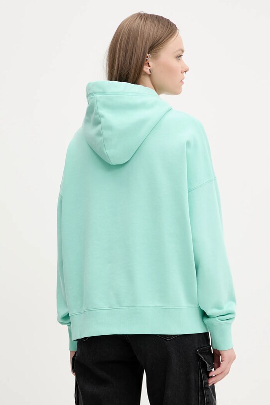 Ρούχα Βαμβακερή μπλούζα Superdry W2012281A.2MD τιρκουάζ