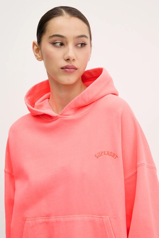 Pamučna dukserica Superdry narančasta W2012281A.9SD