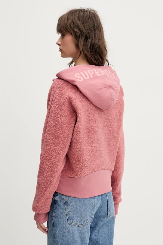 Odzież Superdry bluza polarowa W2012288A.9KS pomarańczowy