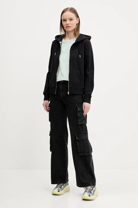 Superdry felpa in cotone W2012358A.02A nero SS25