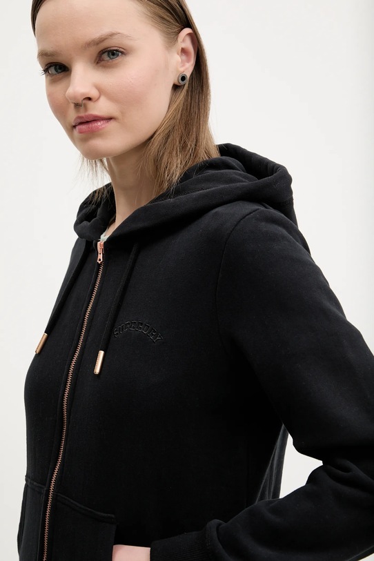 Superdry felpa in cotone nero W2012358A.02A