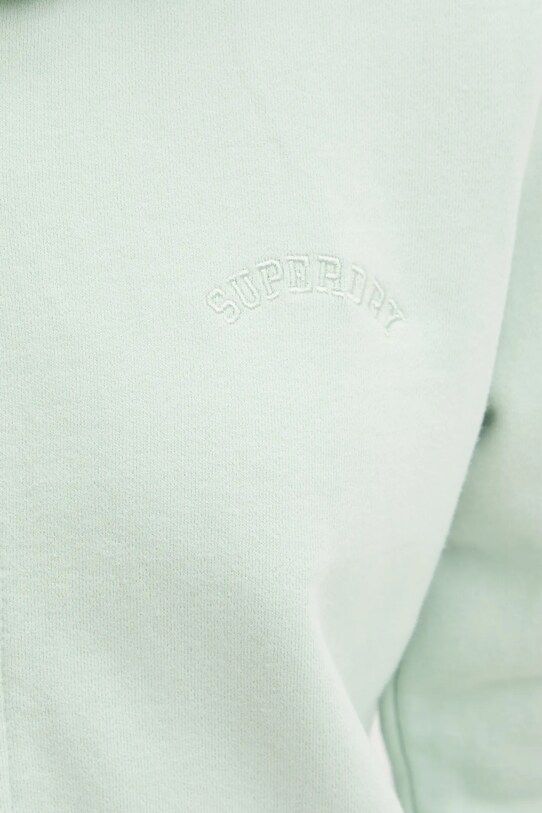 Βαμβακερή μπλούζα Superdry W2012358A.1WM πράσινο