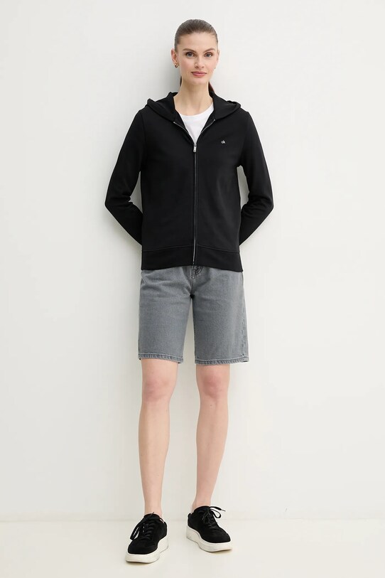 Calvin Klein hanorac de bumbac K20K208426 negru SS25