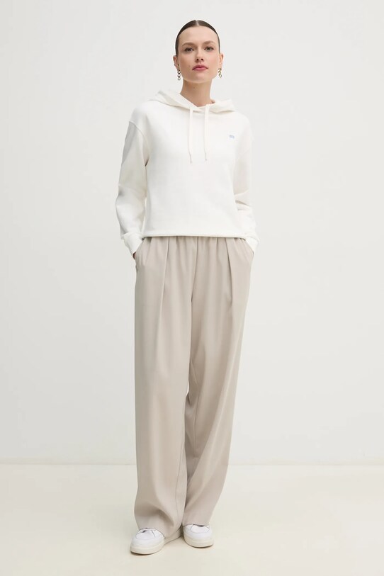 Tommy Hilfiger hanorac de bumbac WW0WW45979 alb SS25