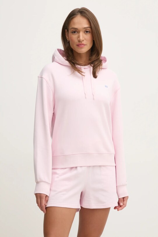 Tommy Hilfiger hanorac de bumbac uni roz WW0WW45979