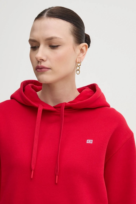Tommy Hilfiger bluza bawełniana czerwony WW0WW45979