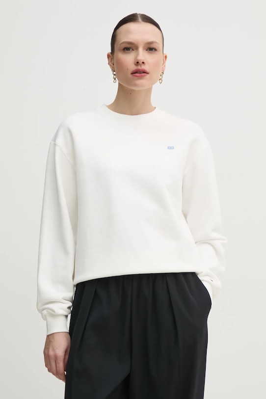 Bavlnená mikina Tommy Hilfiger bavlna biela WW0WW45980