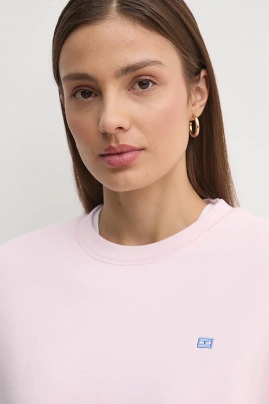 Bavlněná mikina Tommy Hilfiger růžová WW0WW45980