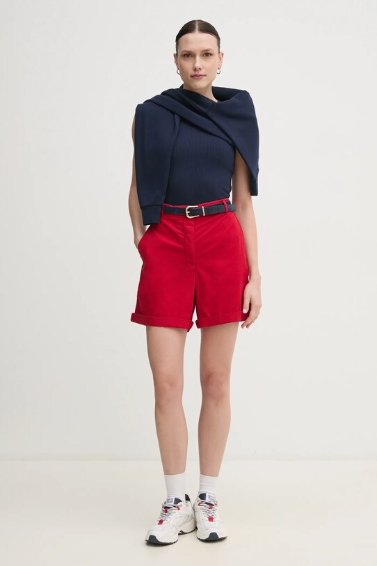 Tommy Hilfiger hanorac de bumbac WW0WW45980 bleumarin SS25