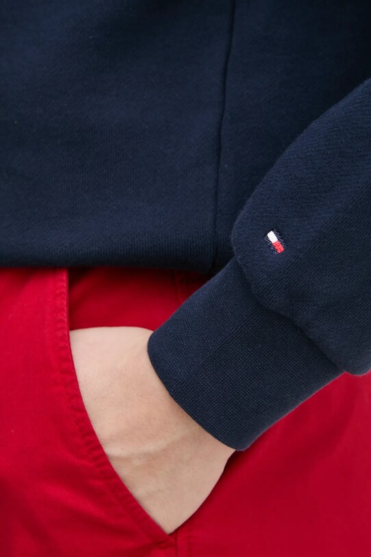 Tommy Hilfiger hanorac de bumbac WW0WW45980 bleumarin