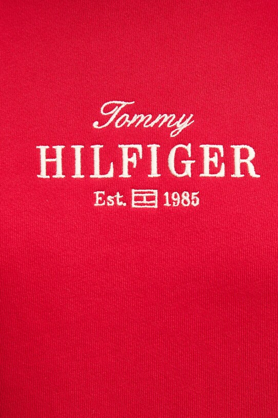 Βαμβακερή μπλούζα Tommy Hilfiger κόκκινο WW0WW44631