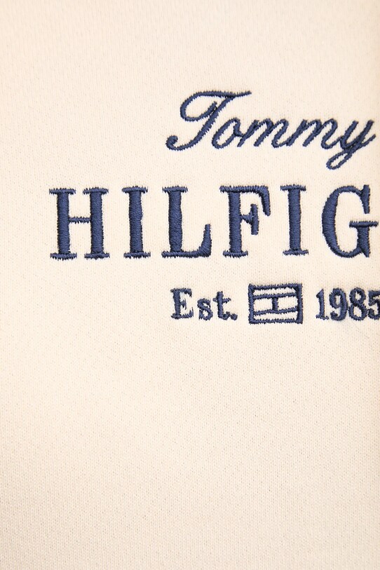 Памучен суичър Tommy Hilfiger бежов WW0WW45528