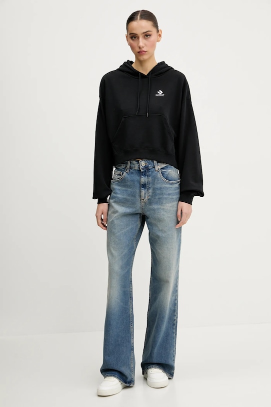 Converse bluză 10027616.A01 negru SS25