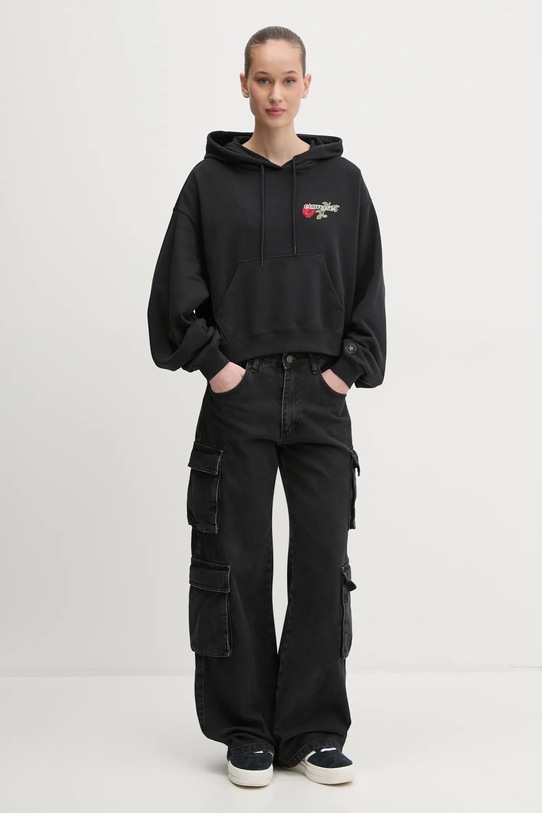 Μπλούζα Converse 10028309.A02 μαύρο SS25