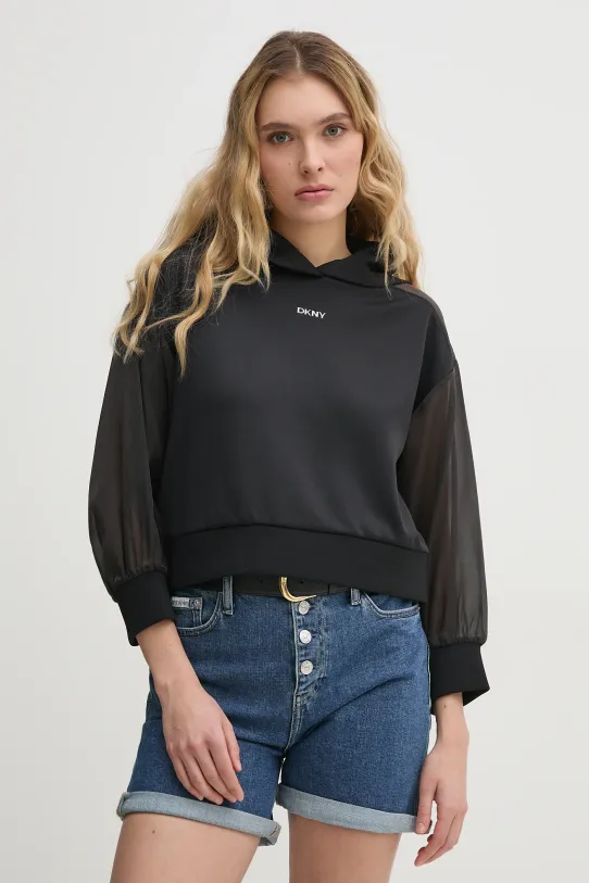 Dkny bluza pozostałe czarny P4BHSWSH