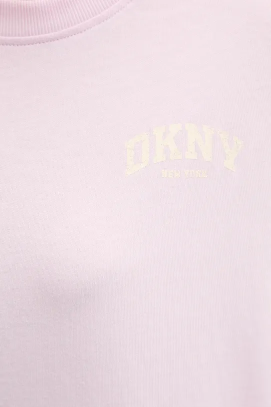 Dkny longsleeve bawełniany DP5T1226 różowy