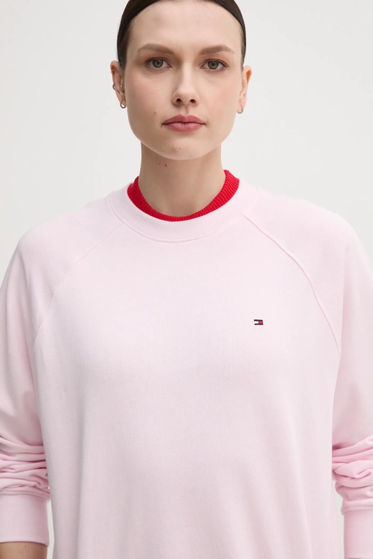 Mikina Tommy Hilfiger ružová UW0UW05771