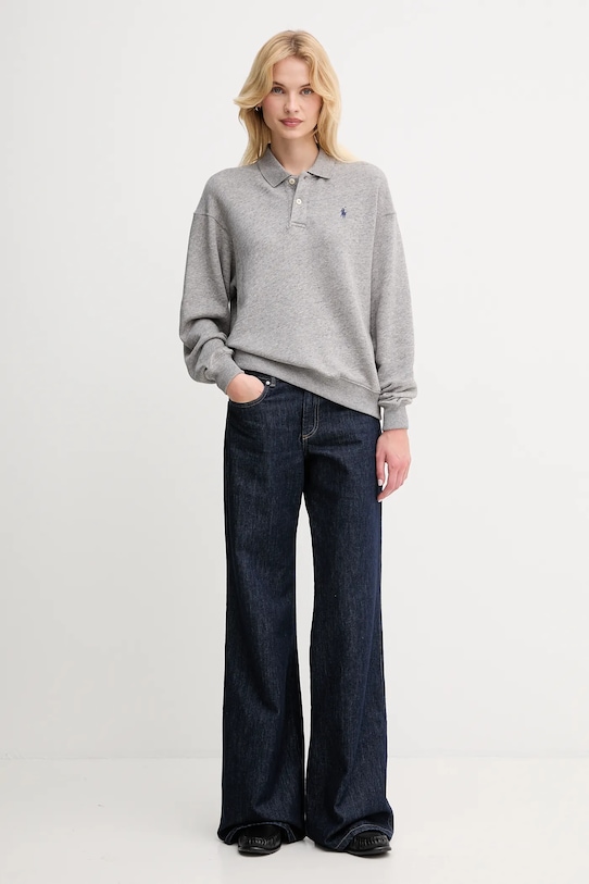 Μπλούζα Polo Ralph Lauren 211965097 γκρί SS25