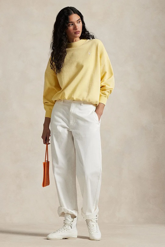 Odzież Polo Ralph Lauren bluza 211965111 żółty