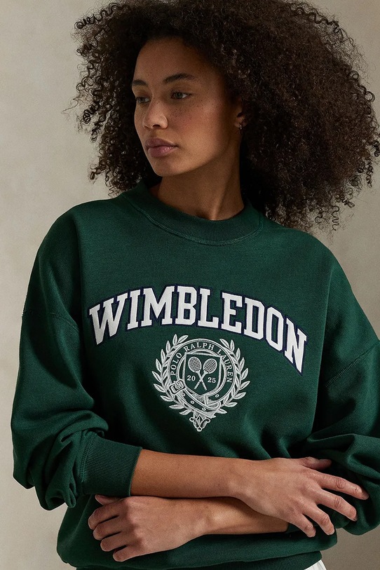Кофта Polo Ralph Lauren Wimbledon Collection зелений 211970425