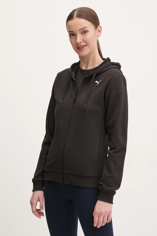 Φούτερ προπόνησης Puma Tad Essential με κουκούλα μαύρο 525896