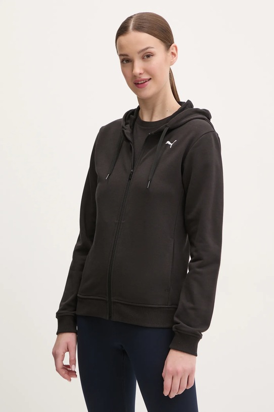 Φούτερ προπόνησης Puma Tad Essential με κουκούλα μαύρο 525896