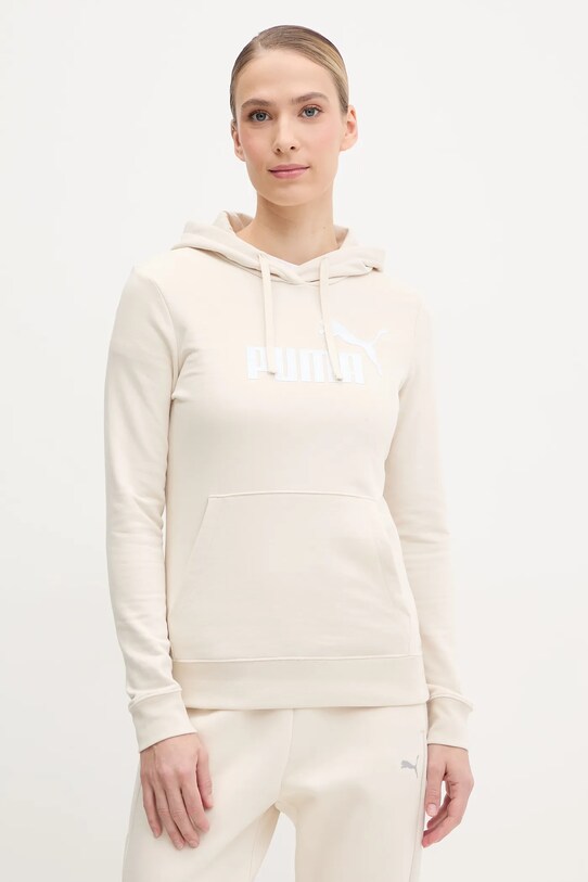 Mikina Puma s kapucí béžová 682391