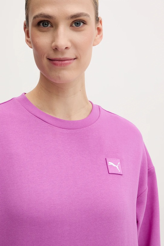 Puma bluza bawełniana fioletowy 685017