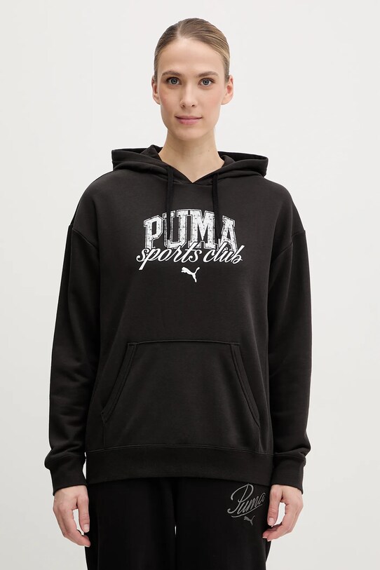 Puma bluza z kapturem czarny 685034.