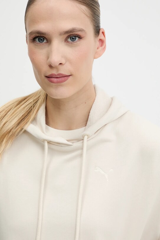 Puma bluza bawełniana beżowy 685057