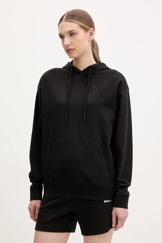 Puma bluza bawełniana bawełna czarny 685057