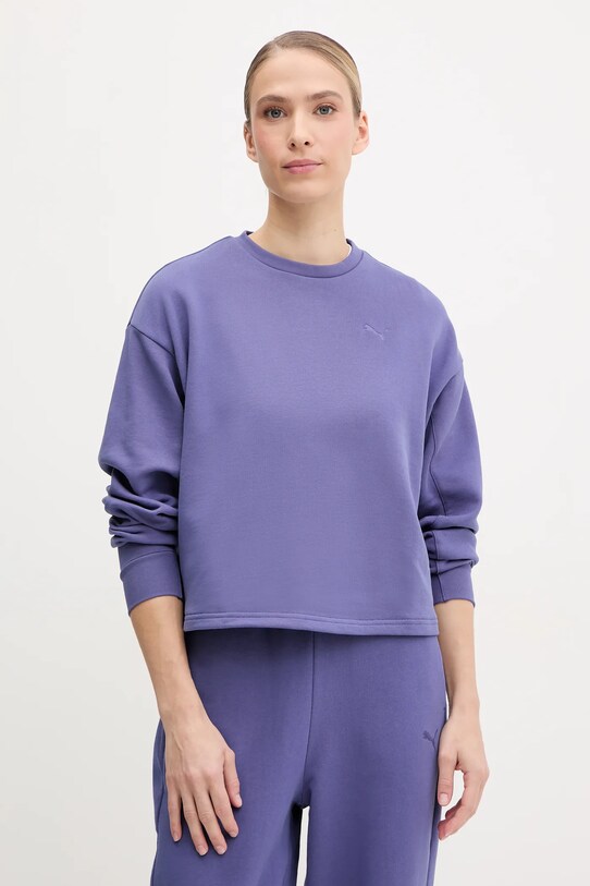 Puma bluza bawełniana bawełna fioletowy 685058