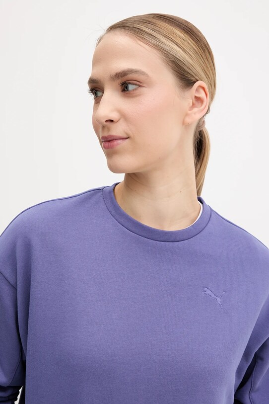 Puma bluza bawełniana fioletowy 685058