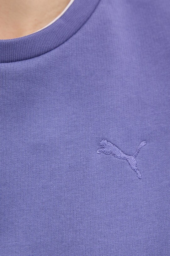 Puma bluza bawełniana 685058 fioletowy