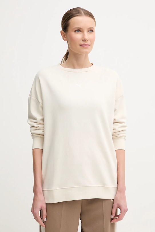 Mikina Puma bez kapuce béžová 685401