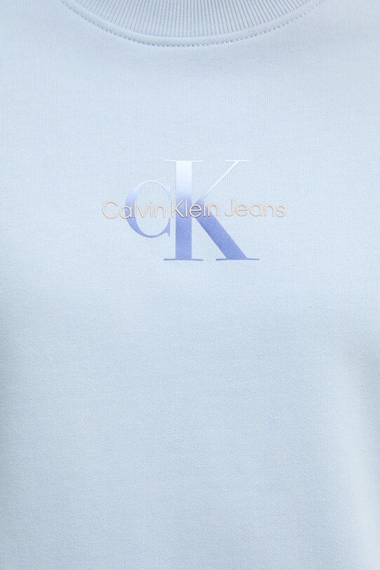 Бавовняна кофта Calvin Klein Jeans J20J225360 блакитний