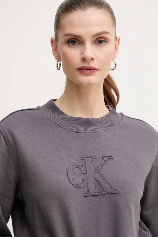 Calvin Klein Jeans bluza bawełniana szary J20J225363