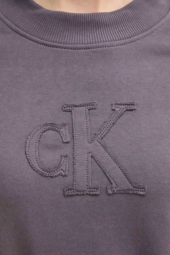 Calvin Klein Jeans pamut melegítőfelső J20J225363 szürke