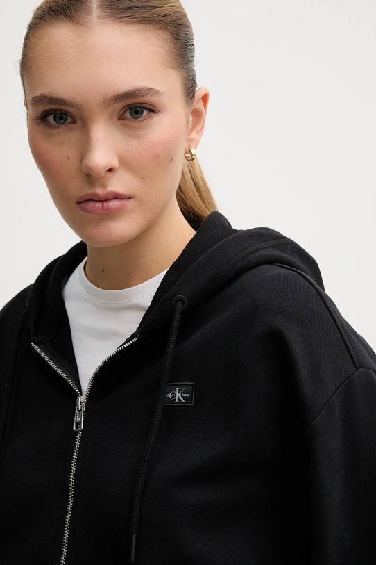Calvin Klein Jeans bluza bawełniana czarny J20J225367
