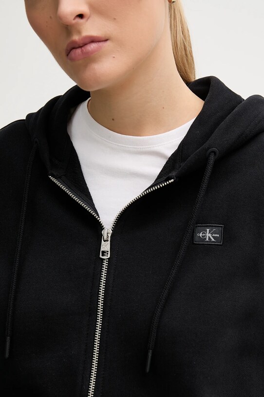 Calvin Klein Jeans felpa in cotone J20J225367 nero