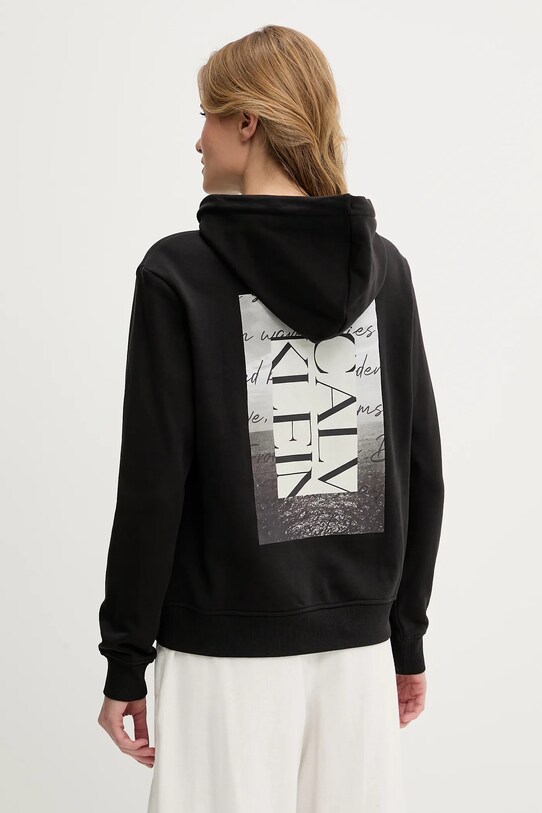 Bavlnená mikina Calvin Klein Jeans bavlna čierna J20J225368
