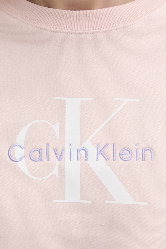 Pulover Calvin Klein Jeans roza LV047B234G