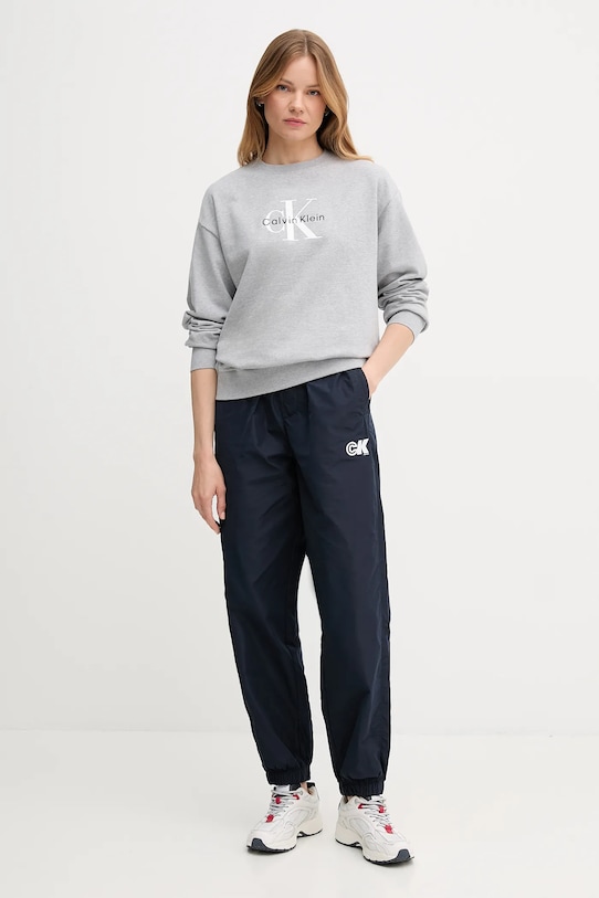 Calvin Klein Jeans bluză LV047B234G gri AW25