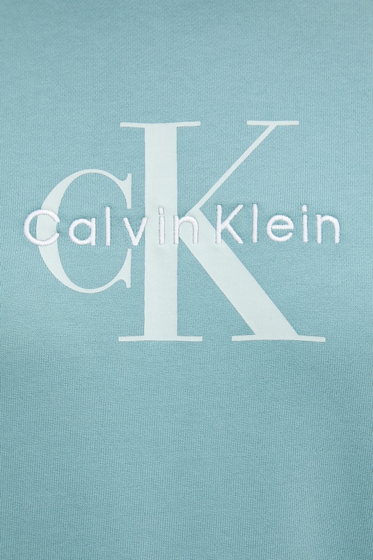 Calvin Klein Jeans felpa da donna con cotone LV047B234G turchese