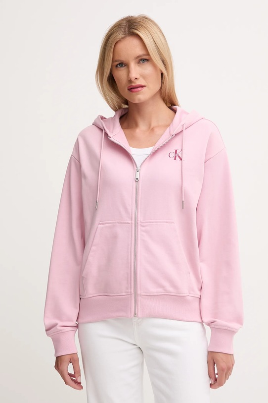 Mikina Calvin Klein Jeans ružová LV047B270G