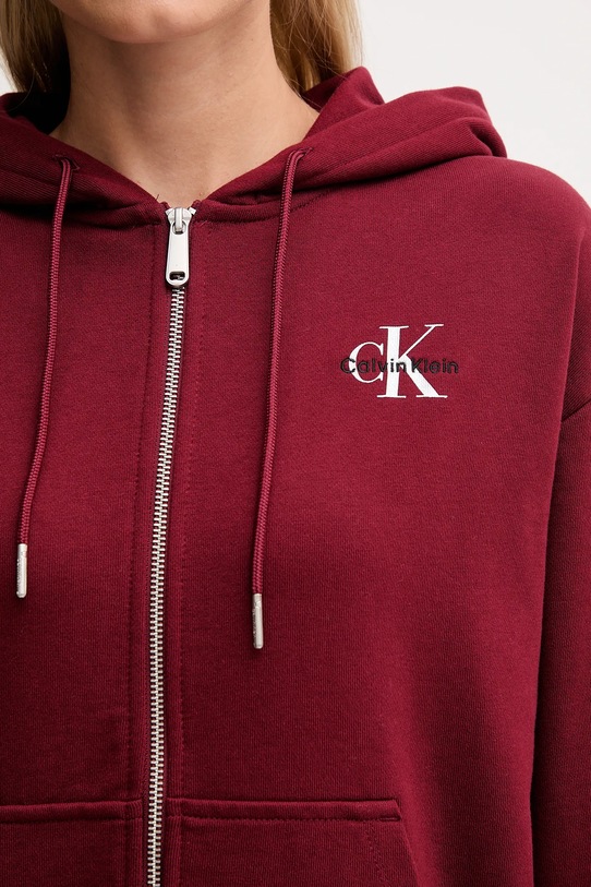 Μπλούζα Calvin Klein Jeans LV047B270G μπορντό