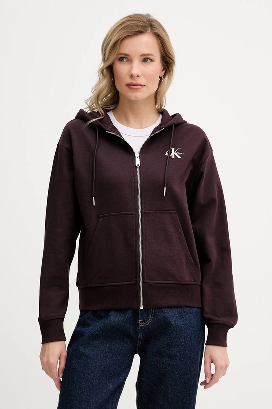 Calvin Klein Jeans bluza brązowy LV047B270G