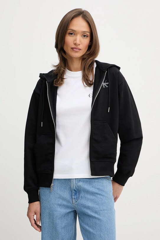 Calvin Klein Jeans bluză print negru LV047B270G