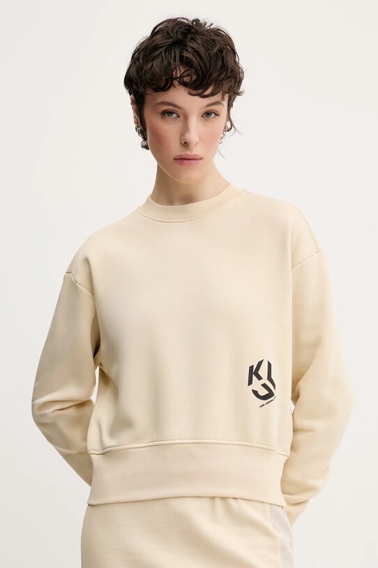 Karl Lagerfeld Jeans bluza print bej A2W20052